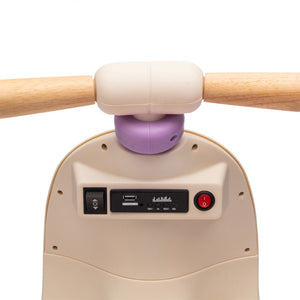 English Elm 12v Kids Electric Tricycle Toddler Ride on Scooter Wooden Handle Parental Remote Control Purple W1578P381425