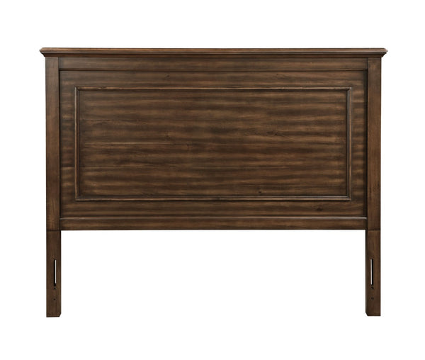 English Elm Franklin Walnut Four Piece Full Bedroom Suite with Headboard Dresser and Nightstand B2726P457620