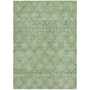 HomeRoots 5' Floral Indoor Outdoor Area Rug - Durable, Easy-Care Design for Patios, Kitchens, and More 5' X 8' 623055