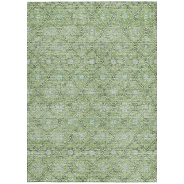 HomeRoots 5' Floral Indoor Outdoor Area Rug - Durable, Easy-Care Design for Patios, Kitchens, and More 5' X 8' 623055