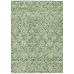 HomeRoots 5' Floral Indoor Outdoor Area Rug - Durable, Easy-Care Design for Patios, Kitchens, and More 5' X 8' 623055