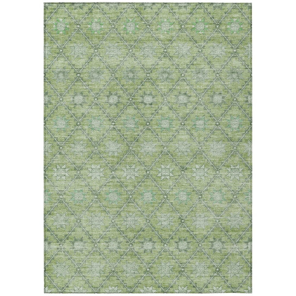 HomeRoots 5' Floral Indoor Outdoor Area Rug - Durable, Easy-Care Design for Patios, Kitchens, and More 5' X 8' 623055