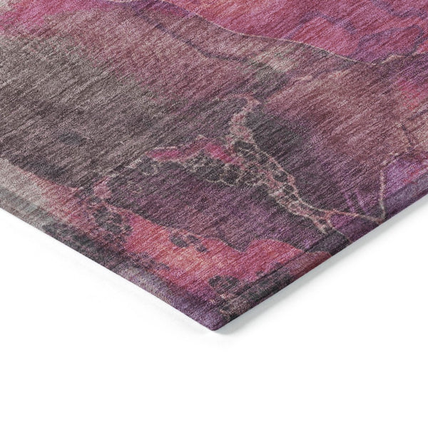 HomeRoots 5' Timeless Blush & Purple Floral Area Rug - Durable, Washable Design for Indoor & Outdoor Spaces 5' X 8' 623211