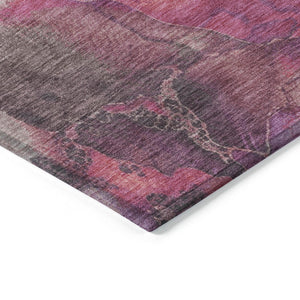 HomeRoots 5' Timeless Blush & Purple Floral Area Rug - Durable, Washable Design for Indoor & Outdoor Spaces 10' X 14' 623215