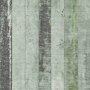 HomeRoots 5' Stylish Artichoke Green & Gray Striped Washable Area Rug for Indoor & Outdoor Versatility 9' X 12' 623316