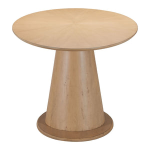 HomeRoots 71" Natural Solid Wood Oval Dining Table - Timeless Design, Space-Saving, Seats 4, Durable Finish 623358