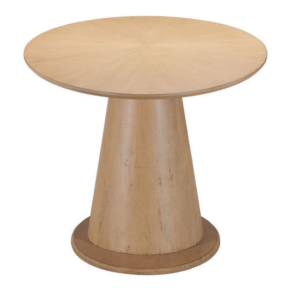 HomeRoots 71" Natural Solid Wood Oval Dining Table - Timeless Design, Space-Saving, Seats 4, Durable Finish 623358
