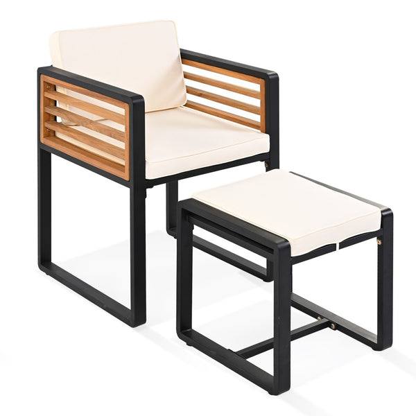 HomeRoots 14-Piece Natural Wood & Black Metal Dining Set with 8 Chairs & 4 Benches for Stylish Gatherings 623370