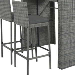 HomeRoots Five-Piece Solid Wood Dining Set: Stylish Brown & Gray Ensemble with Four Comfortable Chairs 623376