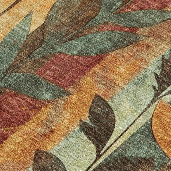 HomeRoots 5' Elevate Your Space with a Timeless Floral Washable Area Rug for Indoor & Outdoor Use 5' X 8' 623468