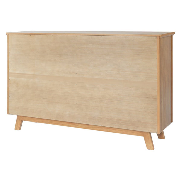 English Elm Modern Four Door Glass Front Display Cabinet Solid Wood Mid-century Living Room N758P412506N