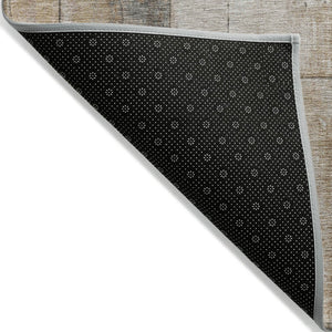 HomeRoots 5' Copper and Gray Geometric Area Rug - Stylish, Washable, Durable for Indoor and Outdoor Spaces 8' X 10' 623608