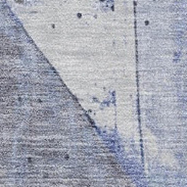 HomeRoots 5' Stylish Denim Blue and Gray Geometric Area Rug - Indoor/Outdoor, Washable, Durable Design 5' X 8' 623612