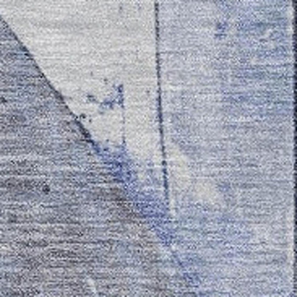 HomeRoots 5' Stylish Denim Blue and Gray Geometric Area Rug - Indoor/Outdoor, Washable, Durable Design 8' X 10' 623614