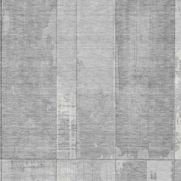 HomeRoots 8' Modern Gray and Silver Geometric Washable Area Rug – Indoor/Outdoor Stain-Resistant Style! 623656