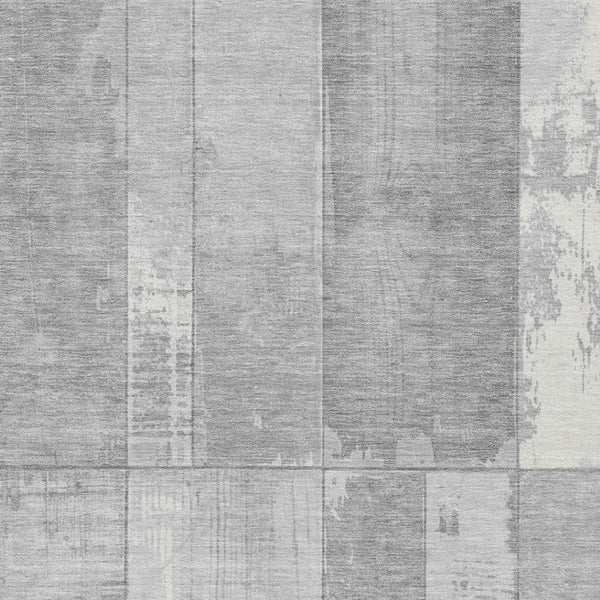 HomeRoots 9' X 12' Gray and Silver Geometric Rug - Stylish, Washable Indoor/Outdoor Area Carpet for High-Traffic Use 623657