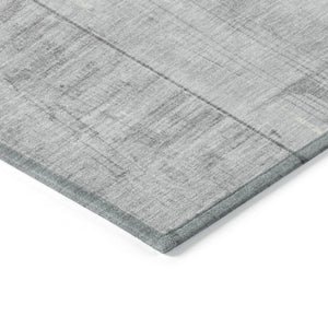 HomeRoots 10' X 14' Gray and Silver Geometric Indoor Outdoor Area Rug – Durable, Stylish, and Washable Design! 623658