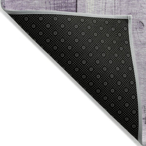 HomeRoots 8' Geometric Purple and Gray Washable Area Rug - Durable, Stylish, Indoor/Outdoor Use for Busy Homes 623667
