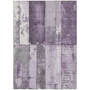 HomeRoots 8' X 10' Contemporary Purple and Gray Geometric Washable Area Rug for Indoor and Outdoor Use 623668