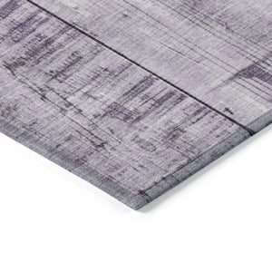 HomeRoots 10' Modern Purple & Gray Geometric Washable Indoor/Outdoor Area Rug for High-Traffic Spaces 623670