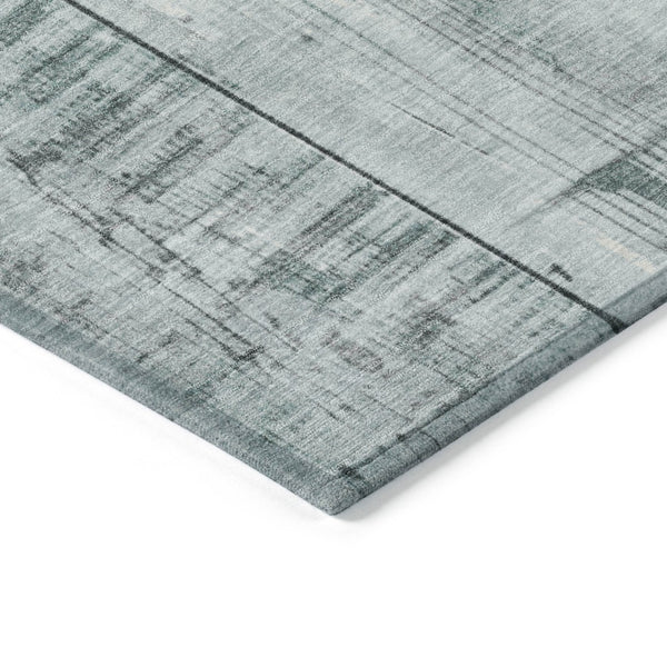 HomeRoots 10' Modern Pale Aqua & Gray Geometric Washable Area Rug - Durable Indoor/Outdoor Design for All Spaces 623676