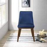 English Elm Ashcroft Furniture - Clove Navy Blue Velvet Dining Chair (Set Of 2)