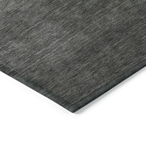 HomeRoots 8' Modern Lavender and Charcoal Round Abstract Rug - Washable, Durable, Indoor/Outdoor Style Essential 623829