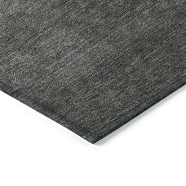 HomeRoots 8' Modern Lavender and Charcoal Round Abstract Rug - Washable, Durable, Indoor/Outdoor Style Essential 623829