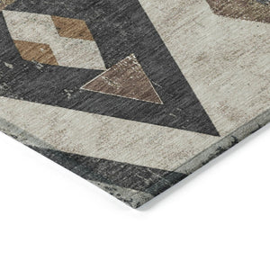 HomeRoots 9' X 12' Aztec Washable Indoor Outdoor Area Rug - Durable, Stylish, and Perfect for High-Traffic Spaces 623849