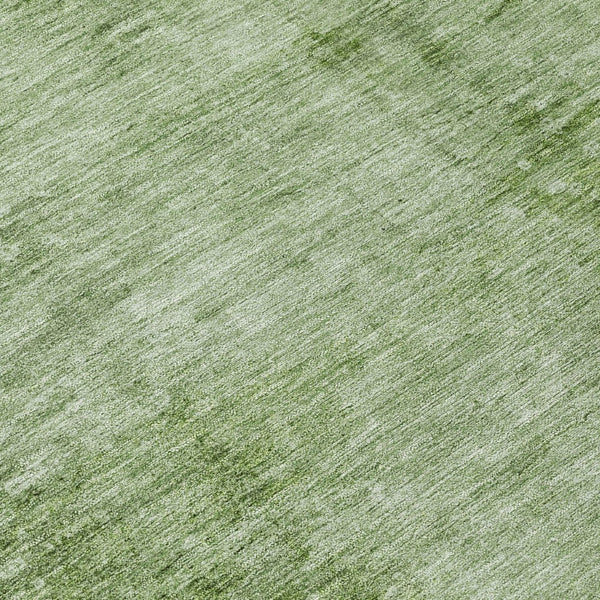 HomeRoots 8' Artichoke Green & Ivory Round Abstract Washable Area Rug - Stylish, Durable, Indoor/Outdoor Essential 623919