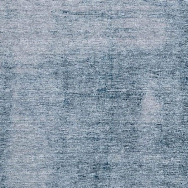 HomeRoots 8' x 10' Denim Blue Abstract Washable Area Rug - Durable Indoor/Outdoor Design for High-Traffic Spaces 623938