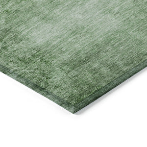 HomeRoots 5' Modern Green and Ivory Abstract Area Rug - Durable, Washable, Indoor/Outdoor Style for Any Space! 623942