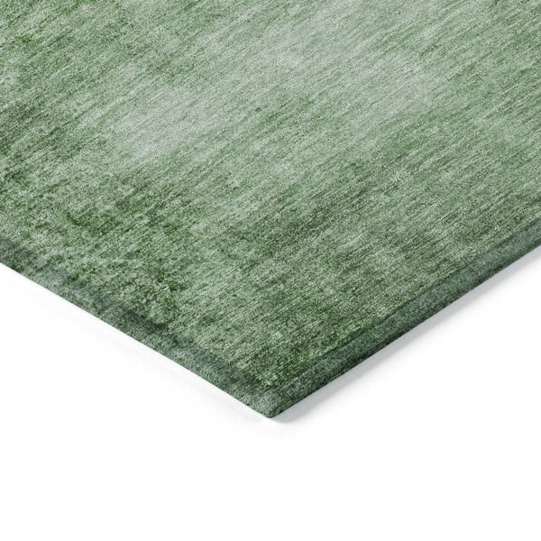HomeRoots 5' Modern Green and Ivory Abstract Area Rug - Durable, Washable, Indoor/Outdoor Style for Any Space! 623942