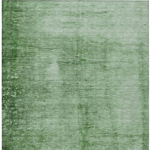 HomeRoots 5' Modern Green and Ivory Abstract Area Rug - Durable, Washable, Indoor/Outdoor Style for Any Space! 623942
