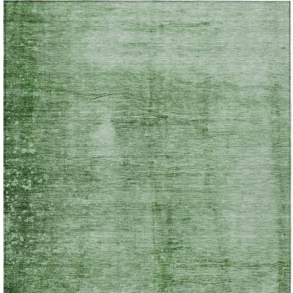 HomeRoots 5' Modern Green and Ivory Abstract Area Rug - Durable, Washable, Indoor/Outdoor Style for Any Space! 623942