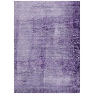 HomeRoots 5' X 8' Purple and Ivory Abstract Washable Rug – Stylish, Durable, Indoor/Outdoor Perfect for High-Traffic Areas 623954