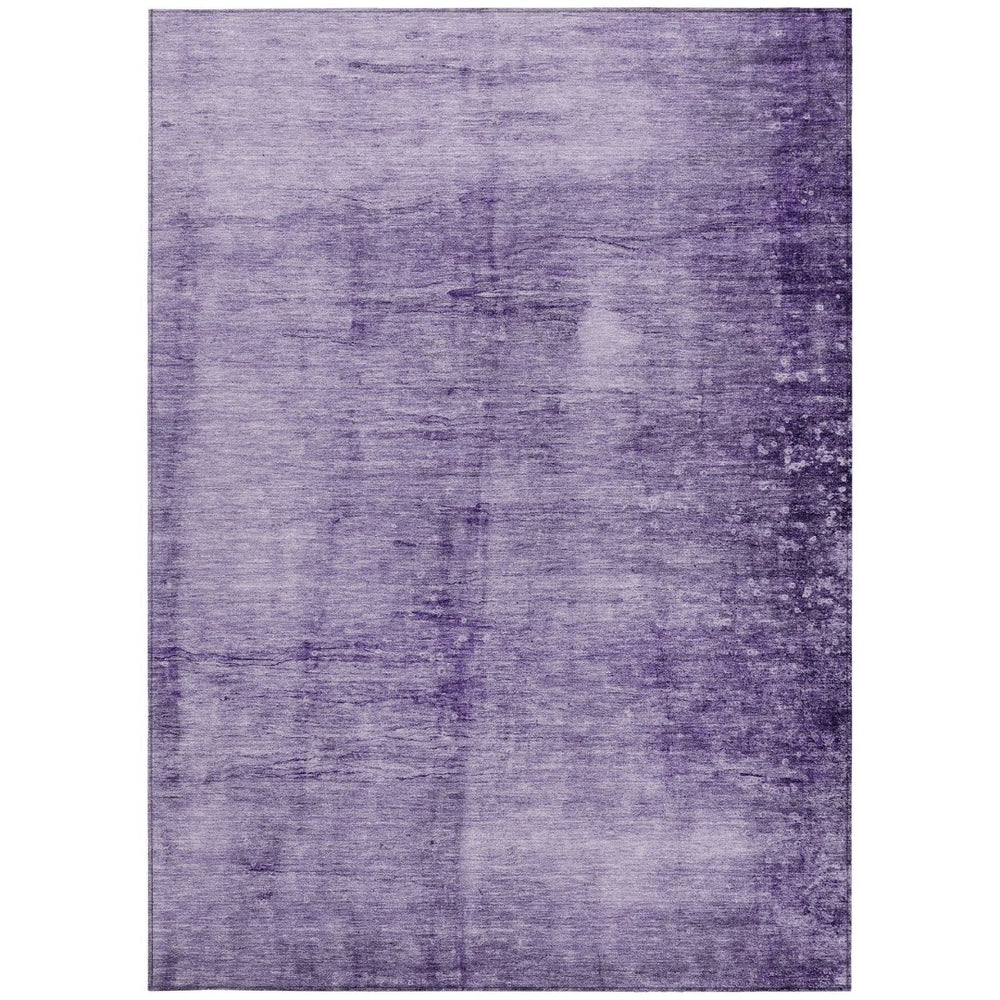 HomeRoots 10' Purple and Ivory Abstract Area Rug – Washable Indoor/Outdoor Design for Durable, Stylish Living Spaces 623958