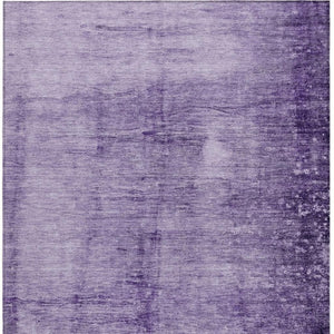 HomeRoots 10' Purple and Ivory Abstract Area Rug – Washable Indoor/Outdoor Design for Durable, Stylish Living Spaces 623958