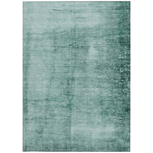 HomeRoots 10' Teal Blue & Ivory Abstract Washable Area Rug - Durable, Stylish Design for Indoor & Outdoor Spaces 623964