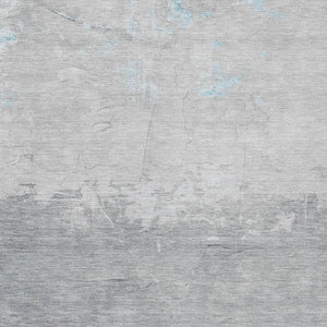 HomeRoots 10' X 14' Teal Blue and Gray Abstract Area Rug - Stylish, Washable Indoor/Outdoor Rug for All Spaces 623994