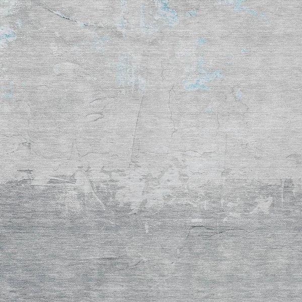 HomeRoots 10' X 14' Teal Blue and Gray Abstract Area Rug - Stylish, Washable Indoor/Outdoor Rug for All Spaces 623994