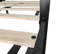 English Elm Triple Bunk Bed - Versatile L-Shaped Design, Sturdy Metal Frame, Noise-Free Slats & Built-In Side Table W427S00072-GIGA