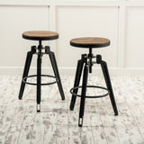 Christopher Knight Home® - Noble House - Isla Antique Finish Firwood Swivel Barstool