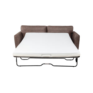 English Elm 2-Seater Convertible Sofa Bed - Stylish Faux Leather, Durable Wooden Frame, Space-Saving Comfort B347P409789