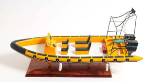 HomeRoots 13" Hand-Painted Unfinished Wood Model Boat - Unique Nautical Decor for Home, Gifts & Displays 624208