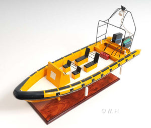 HomeRoots 13" Hand-Painted Unfinished Wood Model Boat - Unique Nautical Decor for Home, Gifts & Displays 624208
