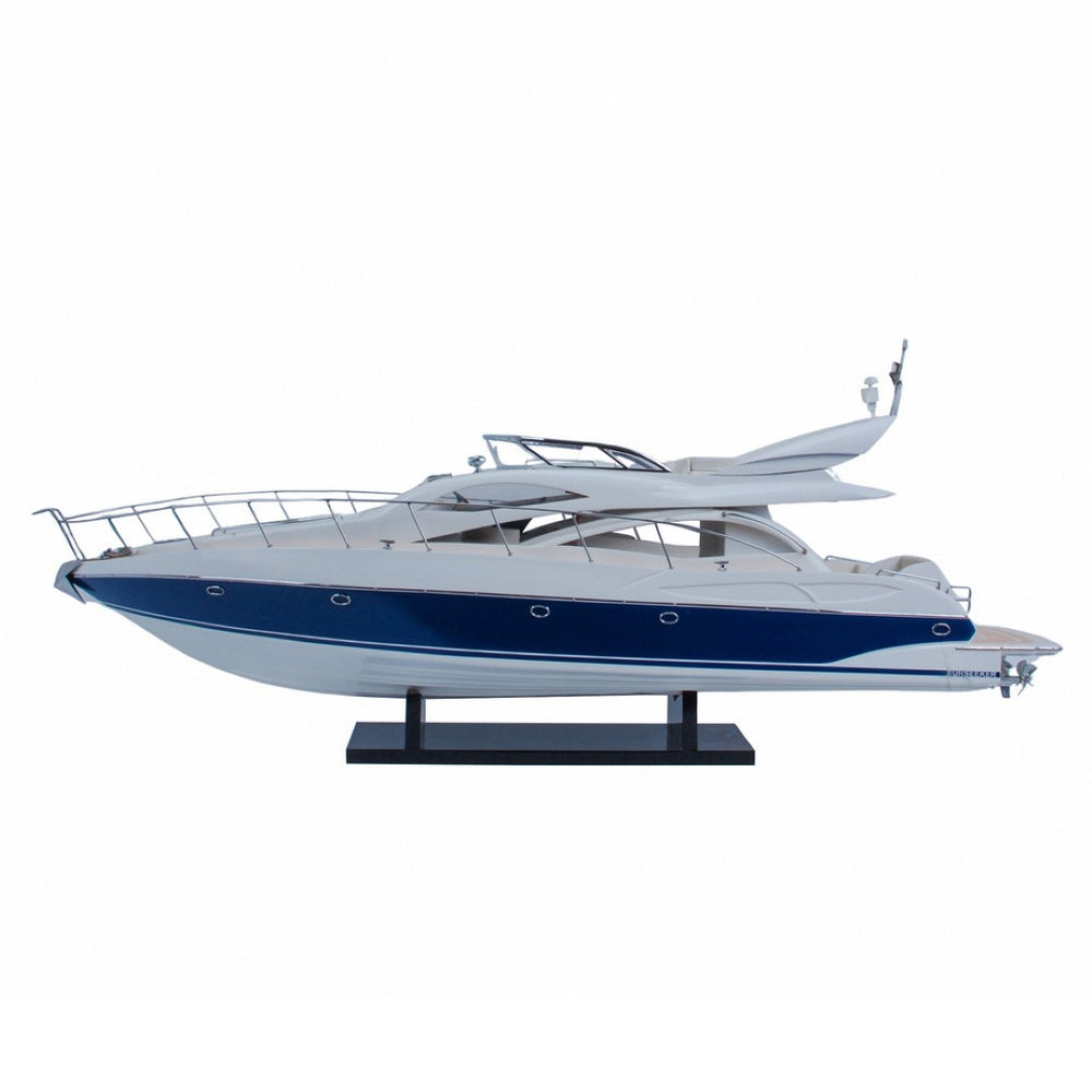 HomeRoots 15" Handcrafted Vintage Wood Model Boat - Rustic Coastal Décor, Perfect Gift for Every Occasion! 624225