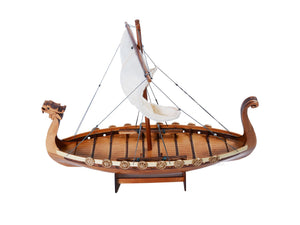 HomeRoots 10" Hand-Painted Unfinished Wood Model Boat – Artisan-Made Nautical Decor for Home & Gifts! 624227