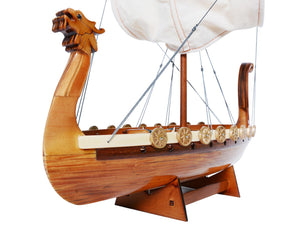 HomeRoots 10" Hand-Painted Unfinished Wood Model Boat – Artisan-Made Nautical Decor for Home & Gifts! 624227