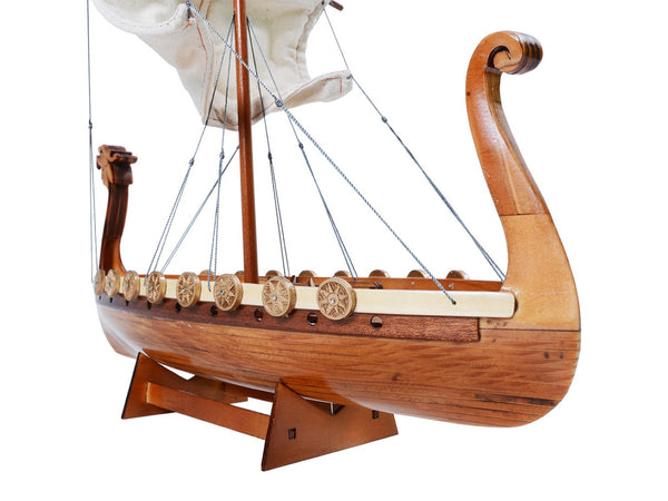 HomeRoots 10" Hand-Painted Unfinished Wood Model Boat – Artisan-Made Nautical Decor for Home & Gifts! 624227